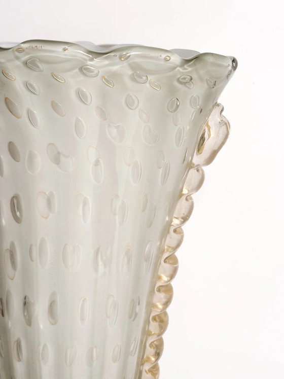 Murano Bullicante Glass Vase by Barovier & Toso, 1960s – Murano Glass (photo 4 of 16)