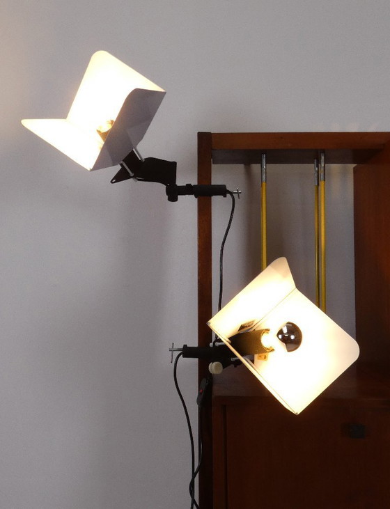 Image 1 of 2 x Triedro Klemmleuchten - Joe Colombo für Stilnovo