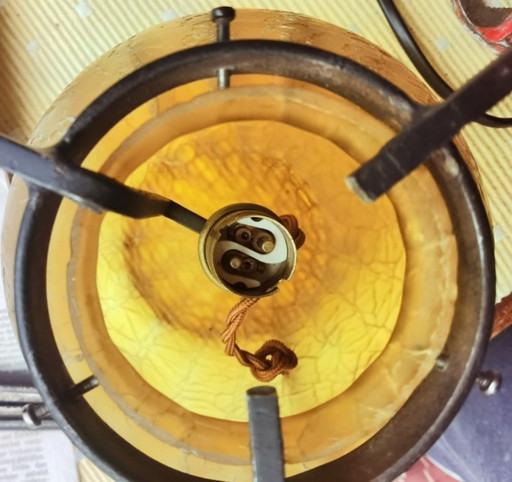 Art Deco Glaslampe aus Frankreich