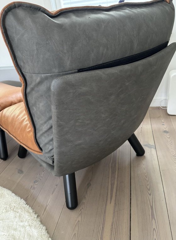 Image 1 of Zuiver De Lazy Sack Fauteuil Met Hocker