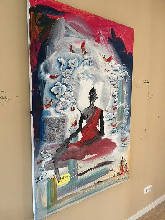 Image 1 of Gemälde des tibetischen Künstlers Tashi Norbu