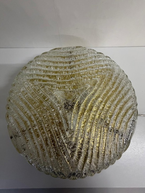 Image 1 of Vintage XXL Murano Glass Flush Light Hillebrand, 1970s