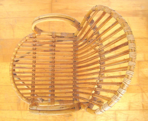 Image 1 of Midcentury vintaghe rattan armchair
