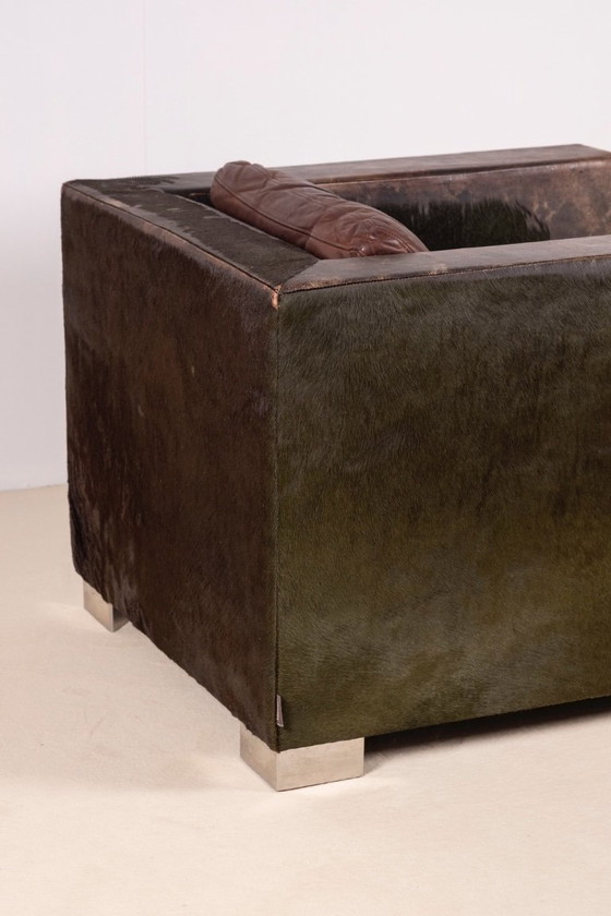 Image 1 of Rodolfo Dordoni Suitcase Armchair in Pony Leather, 1997 Minotti