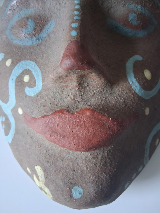 Image 1 of Death mask,ceramic