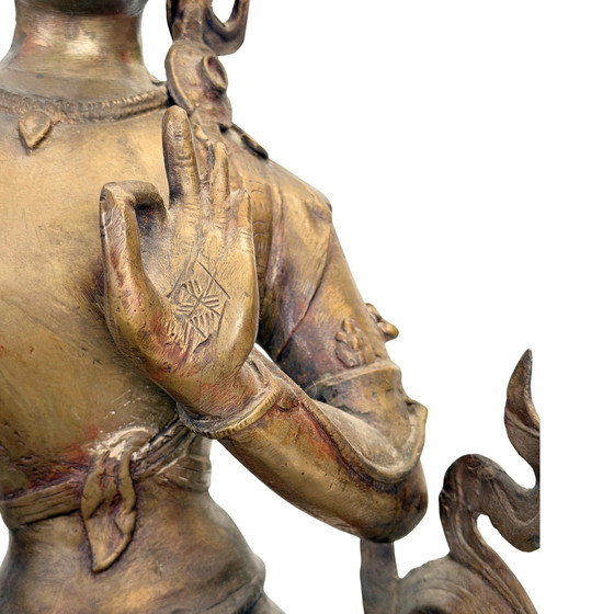 Mañjuśrī nepalese antico – Valle di Kathmandu, XIX secolo – Sculture, Bronze (photo 4 of 11)