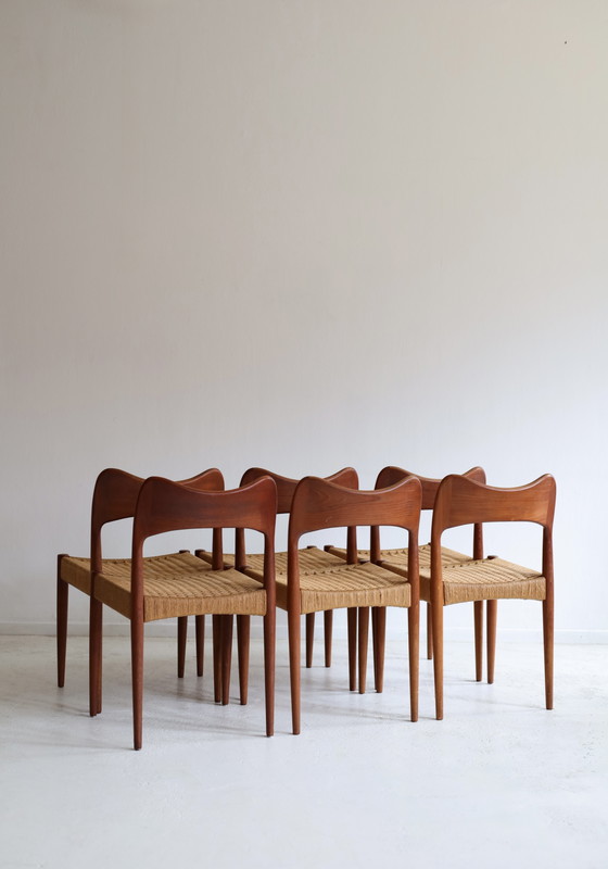 Set di 6 sedie da pranzo Arne Hovmand Olsen – Wood (photo 4 of 6)