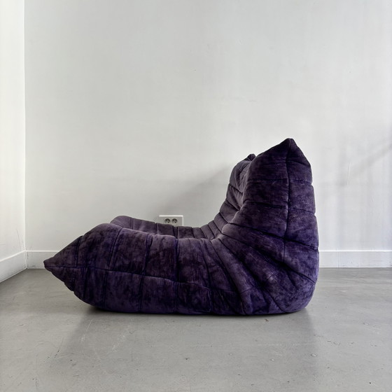 Image 1 of Purple Togo lounge chair by Michel Ducaroy for Ligne Roset