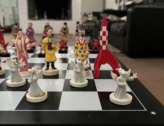 Image 1 of Rare Jeu d’échecs Tintin Pixi – N°20 / 1000 – Pièce de Tête