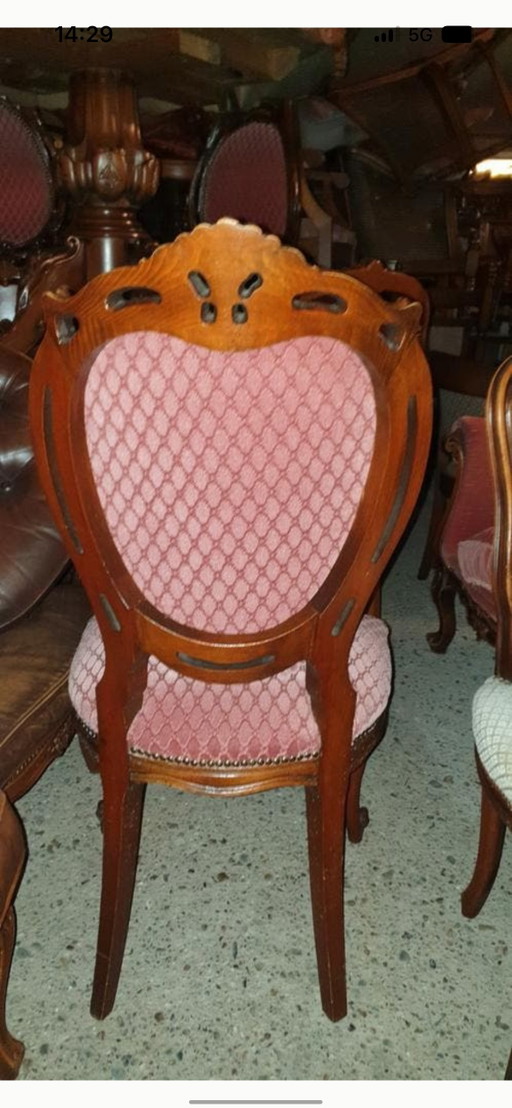 4 barok eetkamer stoelen 