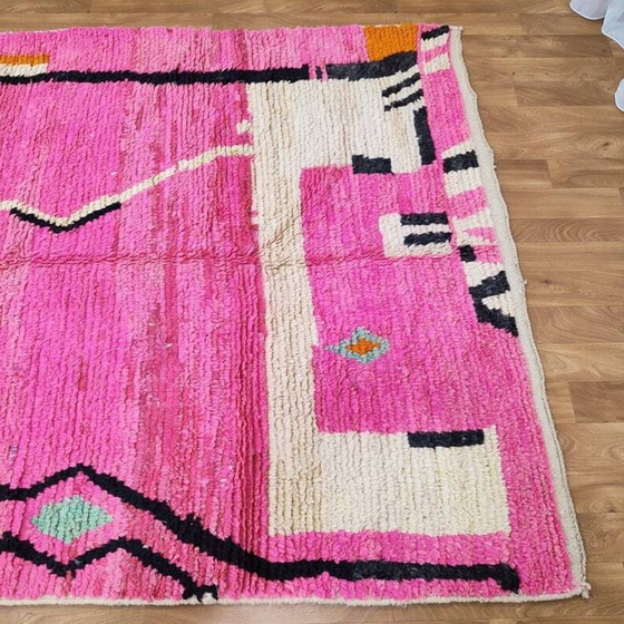 Image 1 of Alfombra de lana rosa 250cmx150cm