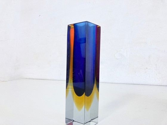 Image 1 of 3 Italian Sommerso vases made of Murano glass by Flavio Poli, 1960s design