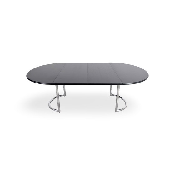 Image 1 of Original Läsko Exclusive Extendable Dining Table Midcentury Bauhaus