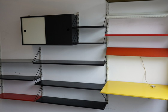 Image 1 of Mueble de pared Pilastro completo, diseñado por Tjerk Reijenga (décadas de 1950 y 1960)