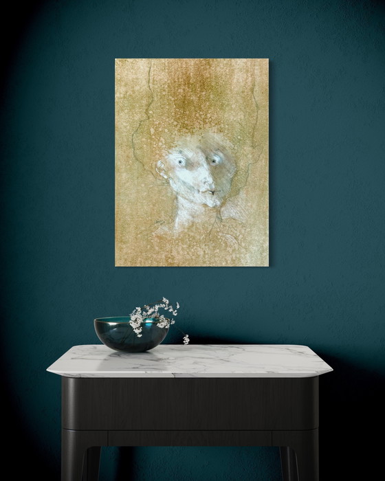 Image 1 of Robert Detheux - Der Frühling - surrealistisches Traum-Pastell