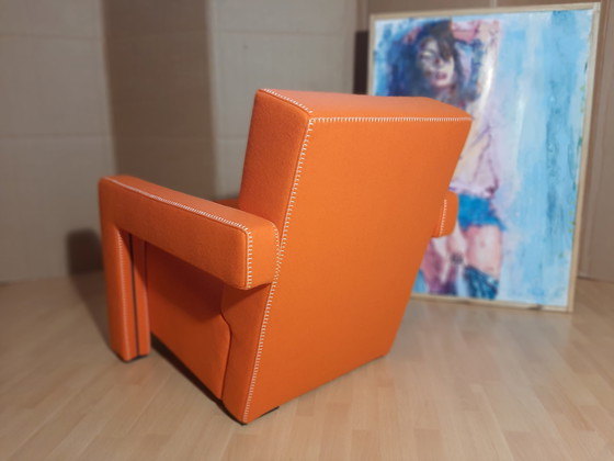 Image 1 of Cassina Utrecht 637 Nuovo mai usato in panno di lana Ruggine arancione (Serie 13L) Punto cavallo