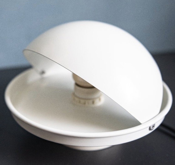 Image 1 of Vintage White Dijkstra Eclipse Wall Lamp