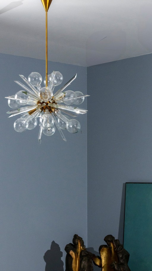 Lampadario EXPLOSE, René Roubíček, anni '60-'70, Cecoslovacchia