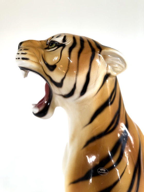 Image 1 of Tigre italiana in ceramica vintage XL, anni '60