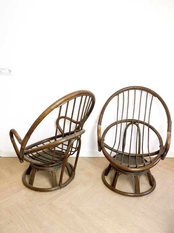 Image 1 of 2X Rattan Chair, Egg Chair