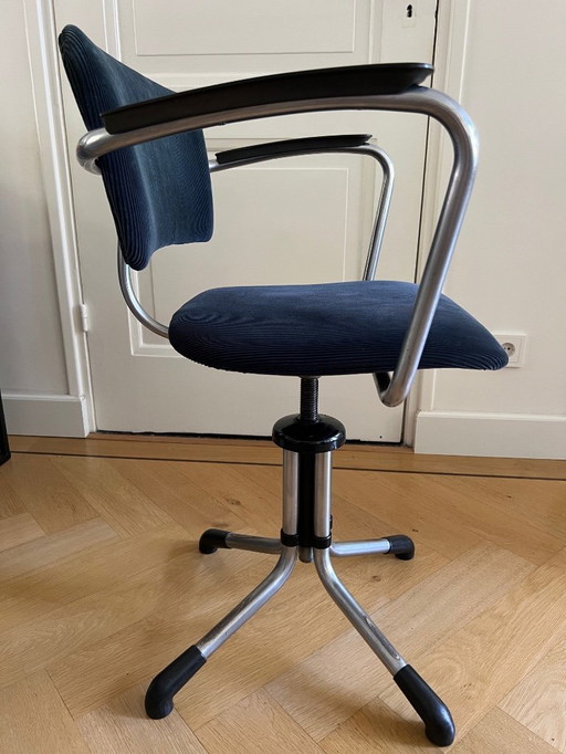 Sedia da ufficio Gispen 354 originale degli anni &#39;30 blu