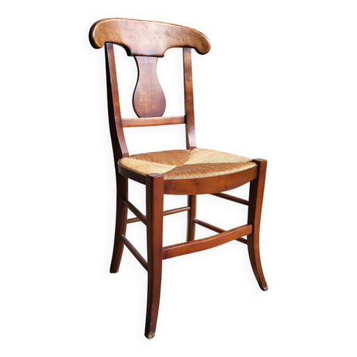 Directoire style cherry wood chair