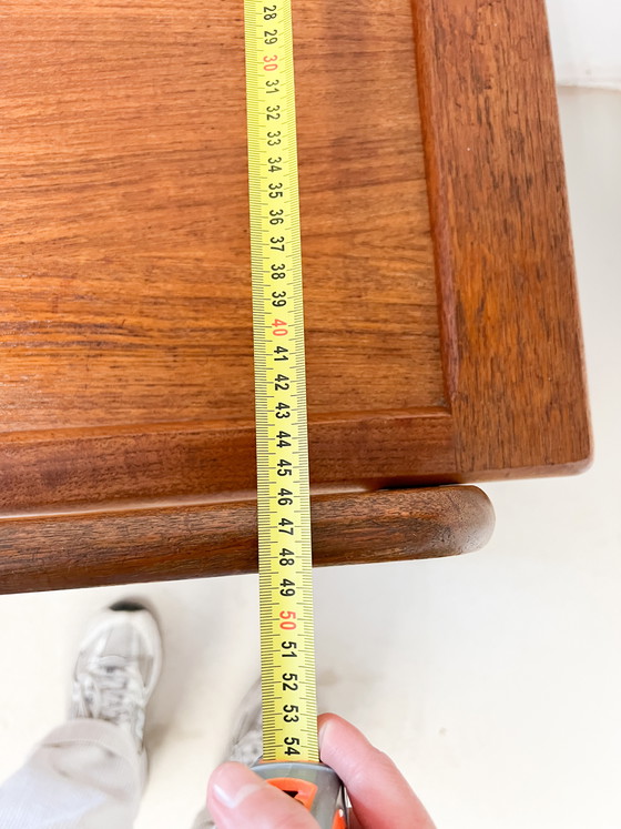 Image 1 of Grande table d'appoint/chariot de bar vintage en teck