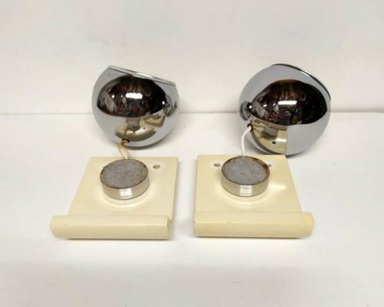 Image 1 of Small wall lights attributed to Reggiani, 1960s,set of two.