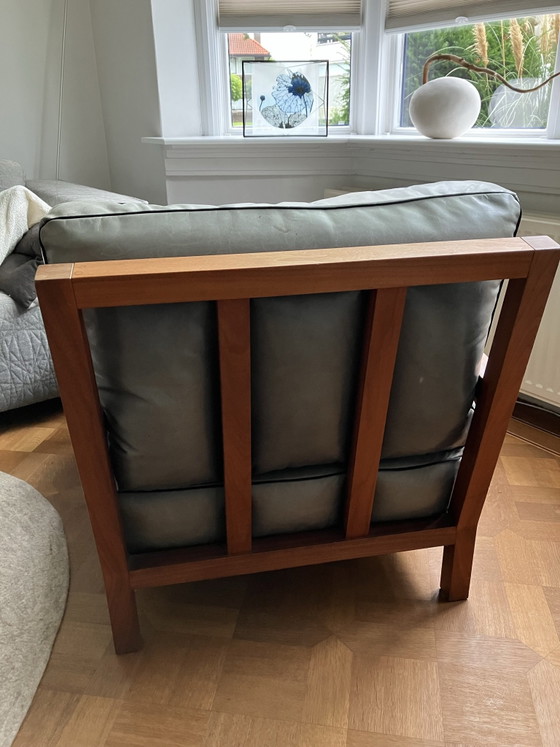 Fauteuil Dario de Te Linteloo – Cuir, Bois (photo 4 of 5)