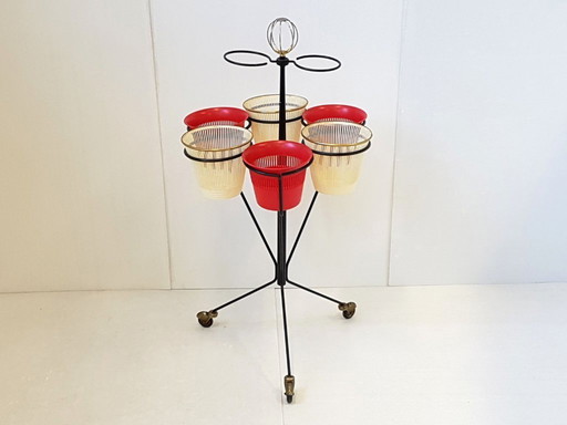 Plant Stand, Pot Holder, Planter, Vintage 1950s Rockabilly 50s