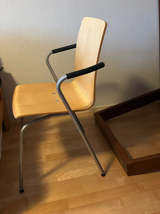 Image 1 of 4 VicoDuo dining/office chairs by Fritz Hansen, designed by Magistretti