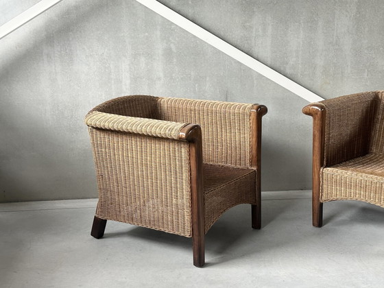 Image 1 of Vintage rotan armchairs (2)