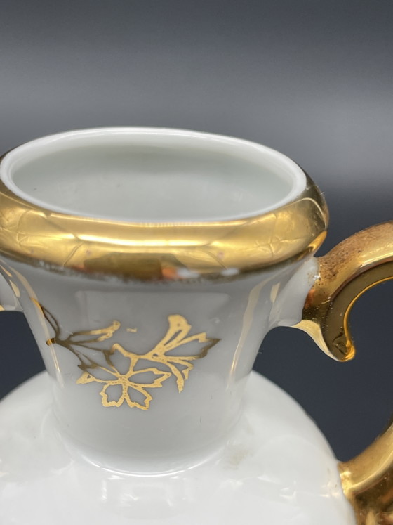 Vaso Vintage Limoges Porcelaine d’Art con Manici Dorati – Limoges-Porzellan, Vasi (photo 7 of 9)