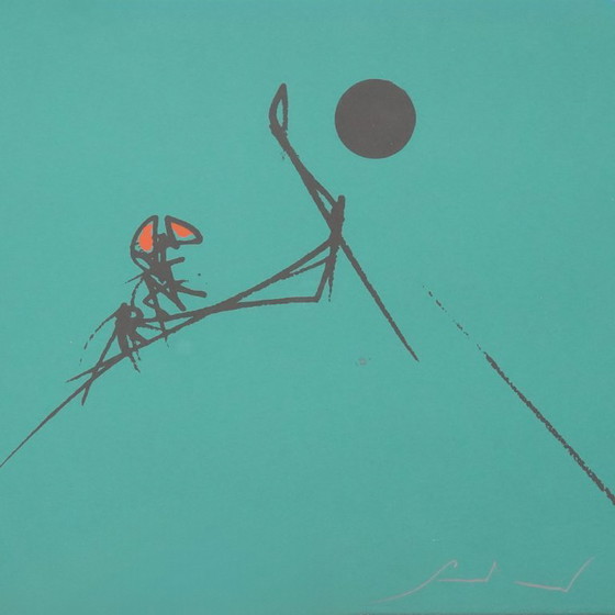 Image 1 of Emilio Scanavino, silkscreen on cardboard, 1960s