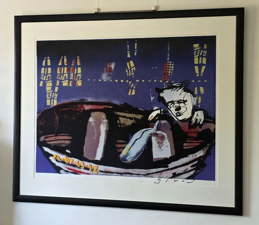 Herman Brood – Kleines Boot – 69/250 – Handsigniert