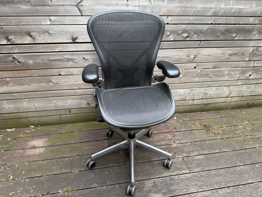 Herman Miller Aeron office chair with chrome base