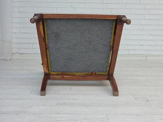 Image 1 of 1920-30er Jahre, Sessel aus geschnitztem Holz, Entwurf nach Georges Jacob, neu gepolstert.