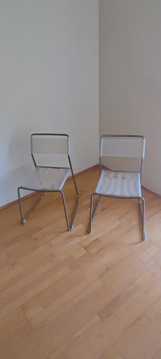 Image 1 of Sedie vintage IKEA MELKER con struttura in spaghetti
Set di 6 classici del design anni '90