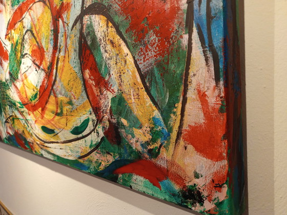 Image 1 of Festival, 100 x 120 x 4 cm Peinture acrylique