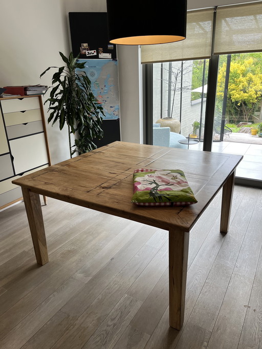 Wooden dining table - with table tent for kids