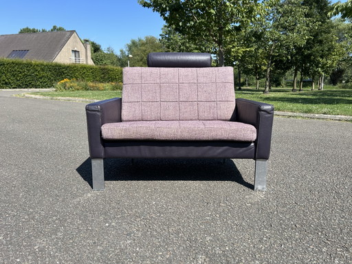 Vintage Loveseat Leolux Jaren 90/2000 – Leather, Metal (photo 2 of 15)