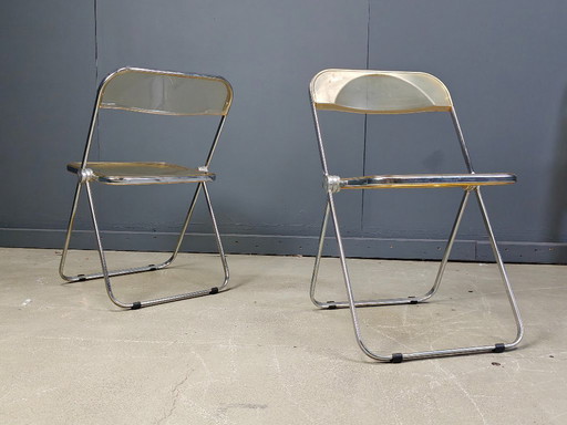 Vintage plia chairs by Castelli, 1970s 