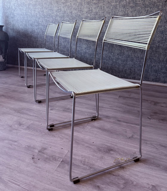 Image 1 of 4x Spaghettistoelen van Giandomenico Belotti voor Alias, ca.80s