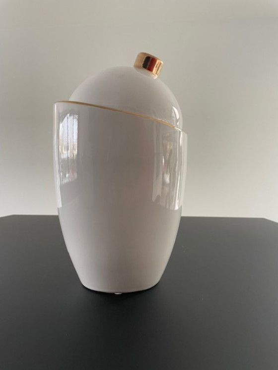 Image 1 of Set di 2 vasi in ceramica bianca 'Saturn' – Hush Living