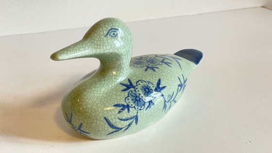 Image 1 of CANARD Céramique Bleu VINTAGE
