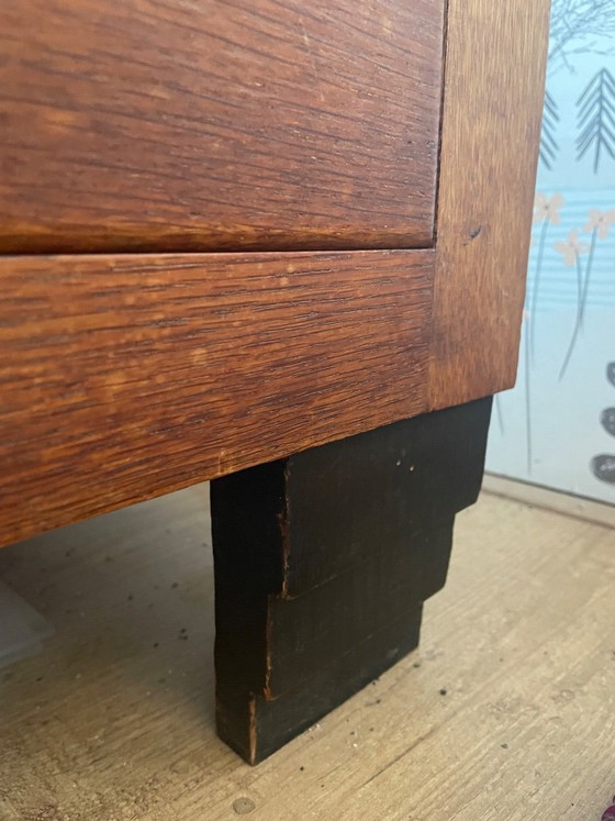 Magnifique armoire/placard à linge Art Déco ancien (années 1930) – Démontable – Wood (photo 9 of 17)