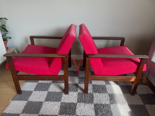 2 sillones vintage de teca Pastoe Yngve Eckström FU05