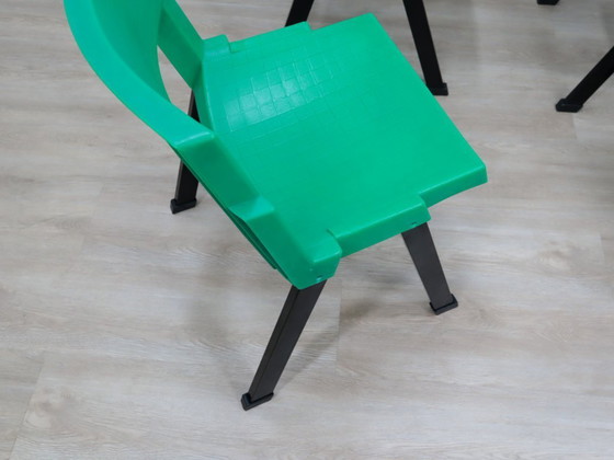 Image 1 of Set aus 4 postmodernen „City“-Stühlen von L/O für LAMM 1980er Jahre