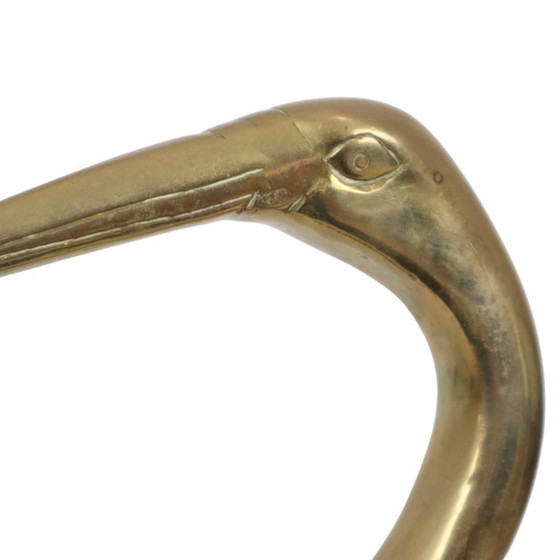 Large Brass Crane Bird XL Hollywood Regency Design 61cm – Decorative Objects (photo 13 of 15)