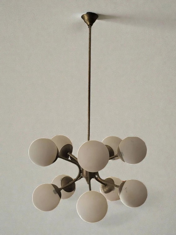 Lampada a sospensione Sputnik anni '50 – Lampade a sospensione, Metal, Art Deco (photo 2 of 8)